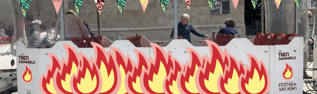 El Tren Cacharelo vuelve a recorrer la ciudad este jueves con el Festival de San Xoán