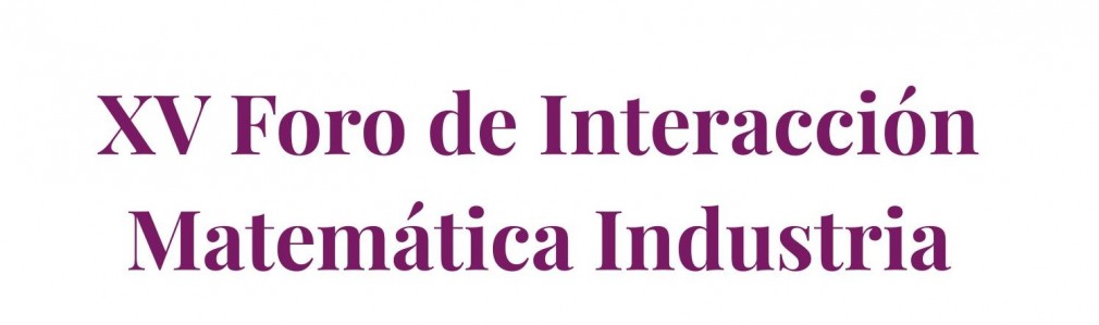  XV Foro de Interacción Matemática Industria (Industry Day)