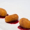 Croquetas de lima y frambuesa